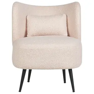 Beliani Retro Armchair OTSBY Boucle Beige