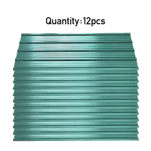 12 Pcs Dark Green 129cm Metal Roofing Covers Corrugated Roof Garage Shed Carport Greenhouse Panels