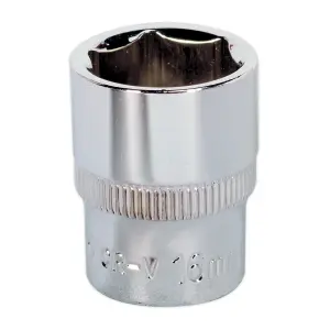 Sealey WallDrive Socket 16mm 3/8" Square Drive Fully Polished Finish Tool SP3816