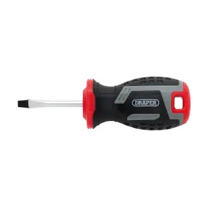 Draper Slotted Soft Grip Screwdriver, SL4 x 38mm 13379