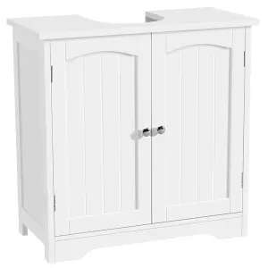 Yaheetech White Freestanding Bathroom Under Sink Cabinet