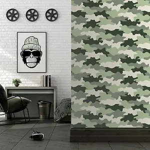 Green Camouflage Army Wallpaper - World of Wallpaper AF0022