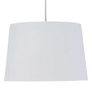 First Choice Lighting Zoey White with Gold Inner 28cm Easy Fit Pendant or Lamp Shade