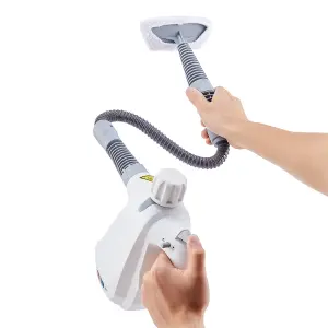 1000W White Corded Handheld Steam Cleaner Use on Kitchen,Bathroom Tiles