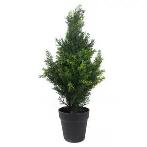 60cm Artificial Cedar Cypress Topiary UV Resistant Tree