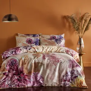 Paoletti Saffa Floral 100% Cotton Duvet Cover Set