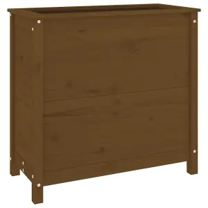 Berkfield Garden Planter Honey Brown 82.5x40x78 cm Solid Wood Pine