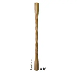 Oak Spindle Baschurch 41mm x 41mm x 900mm - 16 Pack UK Manufactured Traditional Products Ltd