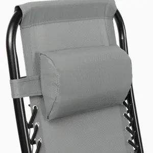 Garden Zero Gravity Patio Sun Lounger Folding Chair