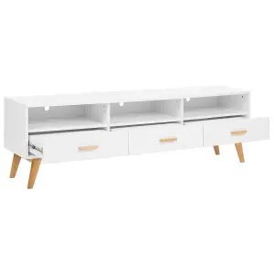 Beliani Modern TV Stand White LIBERTY