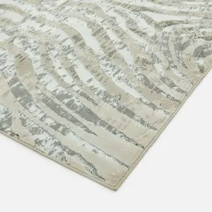 Grey Modern Easy to Clean Animal Rug For Dining Room Bedroom And Living Room-120cm X 170cm