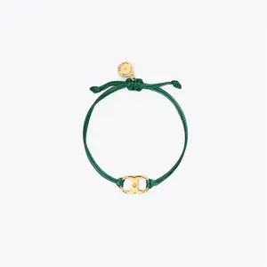 Tory Burch Women's Embrace Ambition Bracelet In Green/Gold, One Size