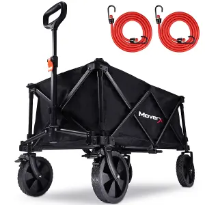 MoverX 120L Festival Trolley, Folding Beach Wagon, Camping Cart, Max 100kg