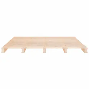 Berkfield Pallet Bed 150x200 cm King Size Solid Wood Pine