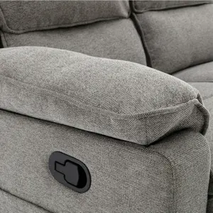 Sydney 3 Seater Fabric Manual Recliner Sofa Grey