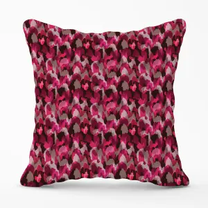 Modern Pink Animal Print Outdoor Cushion 45cm x 45cm