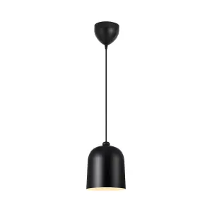 Nordlux Angle Dome Pendant Ceiling Light Black E27