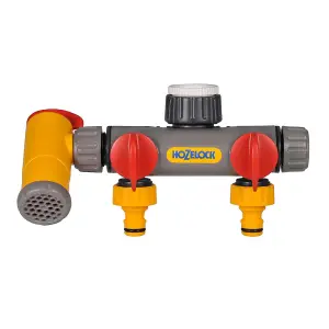 Hozelock Flow Max 2 Way Tap Connector Yellow (One Size)