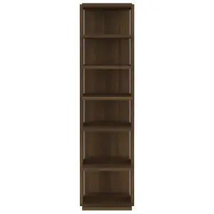 Berkfield Shoe Racks 2 pcs Brown Oak 27.5x27x102 cm Engineered Wood