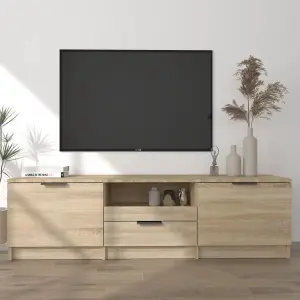 vidaXL TV Cabinet Sonoma Oak 140x35x40 cm Engineered Wood