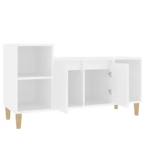 Berkfield TV Cabinet White 100x35x55 cm Engineered Wood