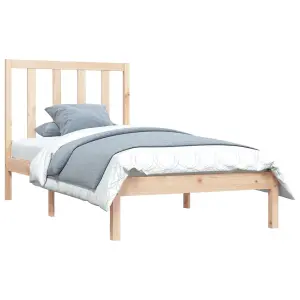 Berkfield Bed Frame Solid Wood Pine 90x200 cm