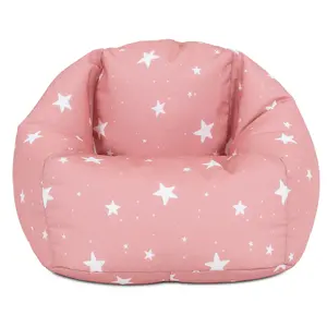 icon Kids Starry Skies Bean Bag Chair Pink Childrens Bean Bags