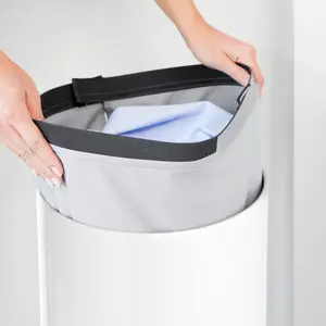 Brabantia White Laundry bin, 35L