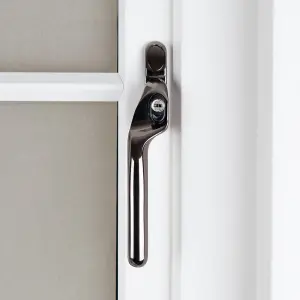 Timber Series Connoisseur MK2 Offset Locking Espag Window Handle - Polished Bronze (Left Hand)