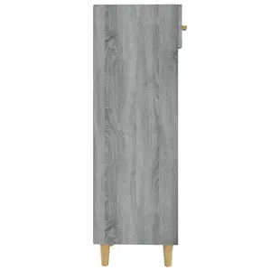 Berkfield Shoe Cabinet Grey Sonoma 30x35x105 cm Engineered Wood