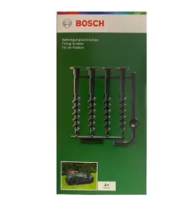 BOSCH Docking Station Fixing Screws (4/Pack) (To Fit: Bosch Indego Robotic Lawnmowers)