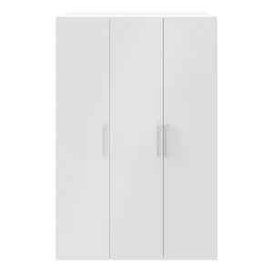 GoodHome Atomia Freestanding Matt white Chipboard Wardrobe (H)2250mm (W)1500mm (D)580mm