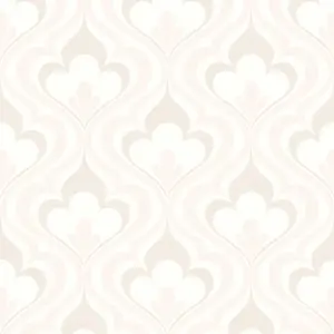 Fine Décor Simple Spaces II Adler Geometric Floral Wallpaper