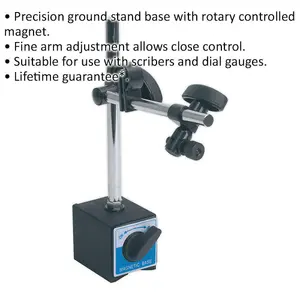 Adjustable Magnetic Stand with Precision Control for Scribes and Gauges