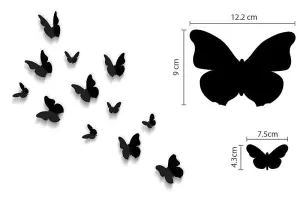 Wall Stickers Mural Decal Paper Art Decoration Family Bird Quote 3D Butterfly 3D Butterflies Stock Clearance Wall Decor Art