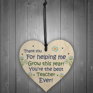 Teacher Gift Special Thank You Gift For Nursery Teacher Assistant Wood Heart Keepsake