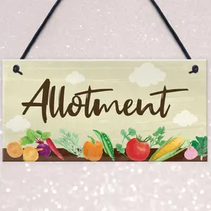 Red Ocean Allotment Sign For Garden Shed Sign Garden Sign Summer House Plaque Gift For Him Gift For Her