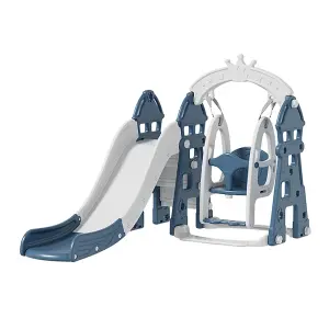 Toddler Plastic Swing Slide Climber Playset for Kids Play Equipment