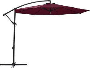 3M Garden Cantilever Parasol Outdoor Banana Hanging Umbrella