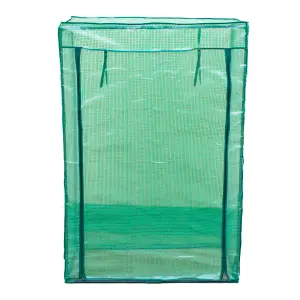 KCT Mini Greenhouse 100 x 150 x 50cm PVC Cover Garden Green Grow House With Roll Up Door Small Plant Tomato Frame