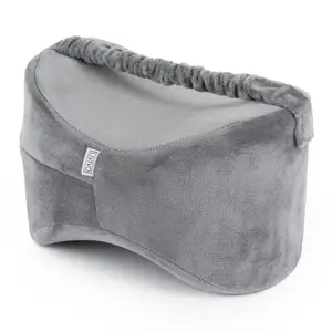 LIVIVO Memory Foam Orthopedic Contour Leg Pillow - Grey