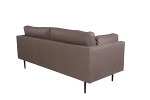 Boom Sofa , Black / Brown Microfibre