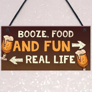 Red Ocean Novelty Bar Pub Plaques Home Bar Man Cave Sign Decor Funny Gifts For Friend