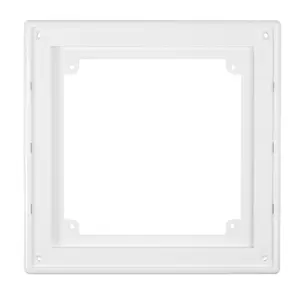 SQUARE air vent with no screws visible cover plate and fly screen,flat back (210mm high x 210mm wide)