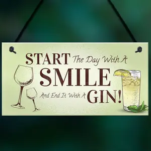 Funny Gin Gift Hanging Kitchen Bar Plaque Gin Lover Gift Gift For Friend