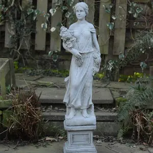 Large Conservatory Female Statue with Bouquet(No Plinth)