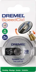 Dremel EZ Speedclic Grinding wheel (Dia)38mm, Pack of 2