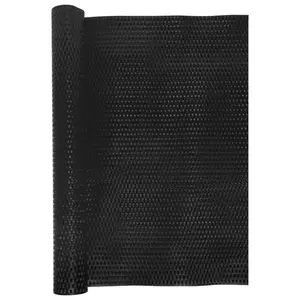 Charrie Polyethylene Balcony Privacy Screen Black / 1000cm W x 90cm D