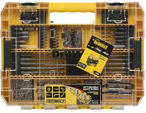 Dewalt DT70763 85 PC Screwdriver Drill Bit Set HSS-G Large Tough Case Tstak