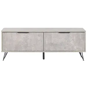 Beliani Industrial TV Stand Grey HALSTON